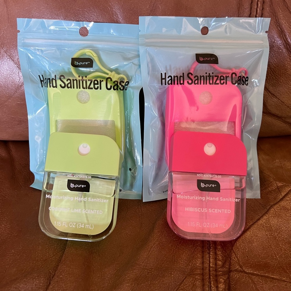 Coconut Lime and Hibiscus Hand Sanitizer & Case Sets
